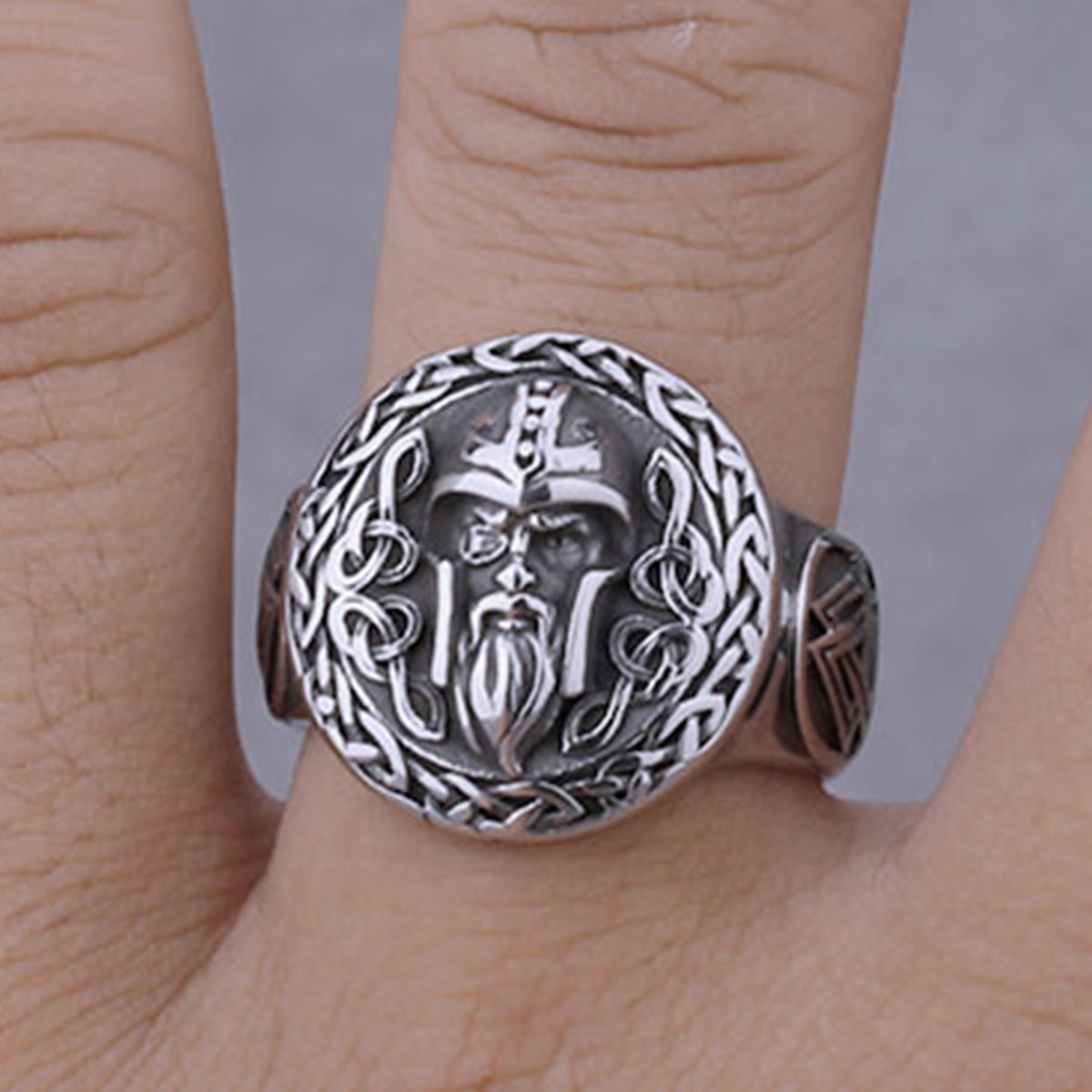 Odin Celtic titanium steel ring