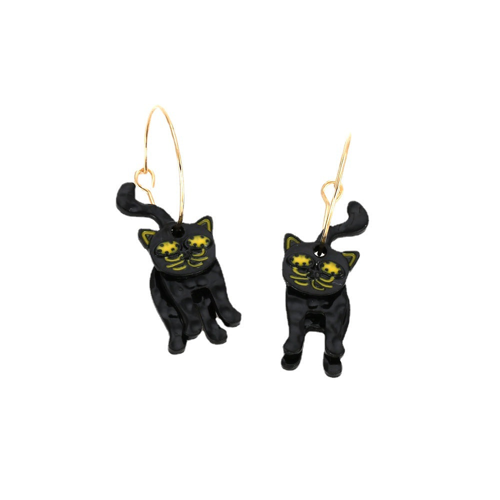 Halloween Cat Earring