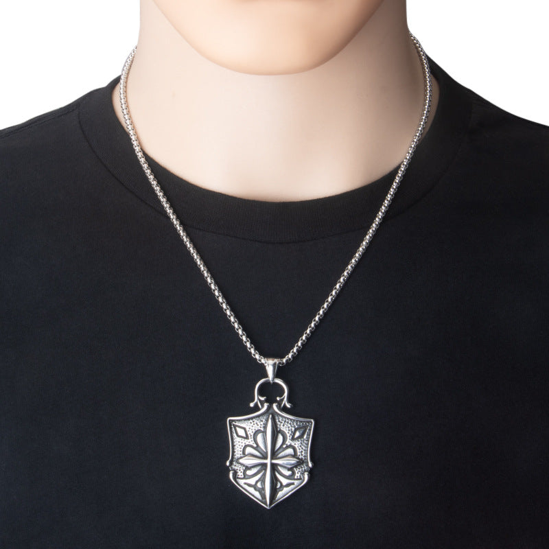 Cross Shield Necklace