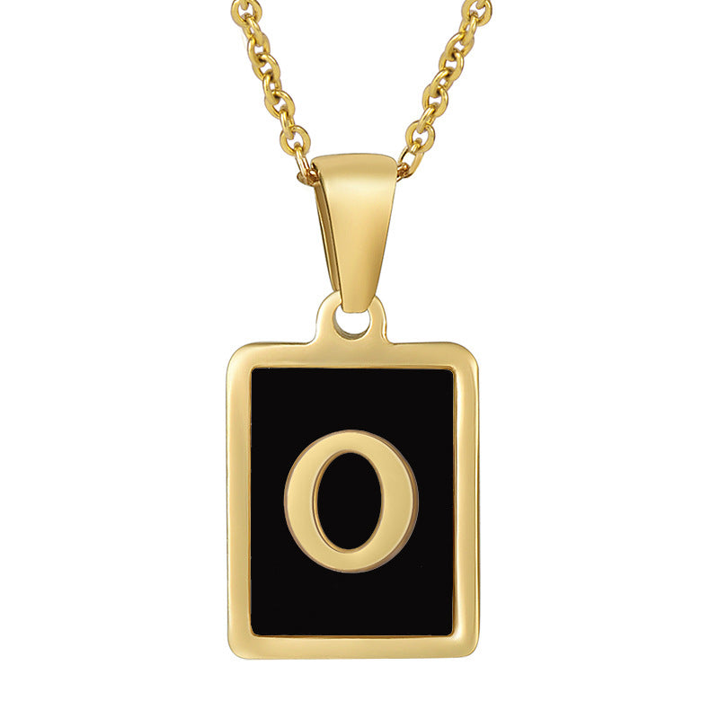 Square Letter Necklace