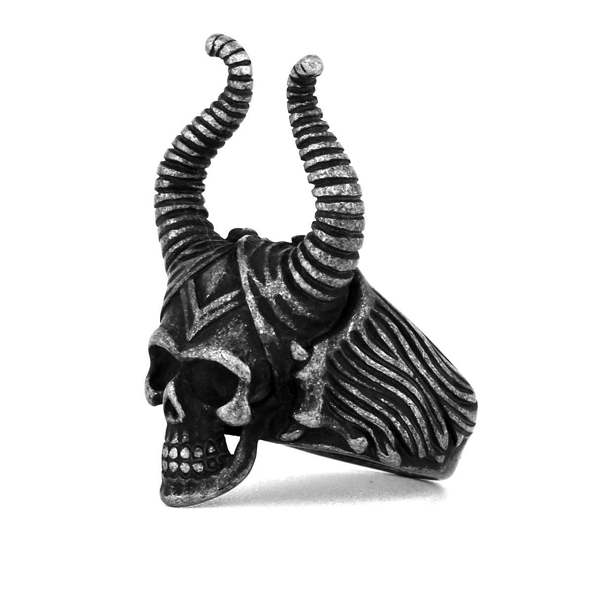 Horn Skeleton Ring