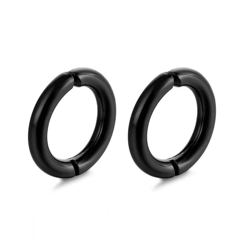 Black Special-shaped Earring