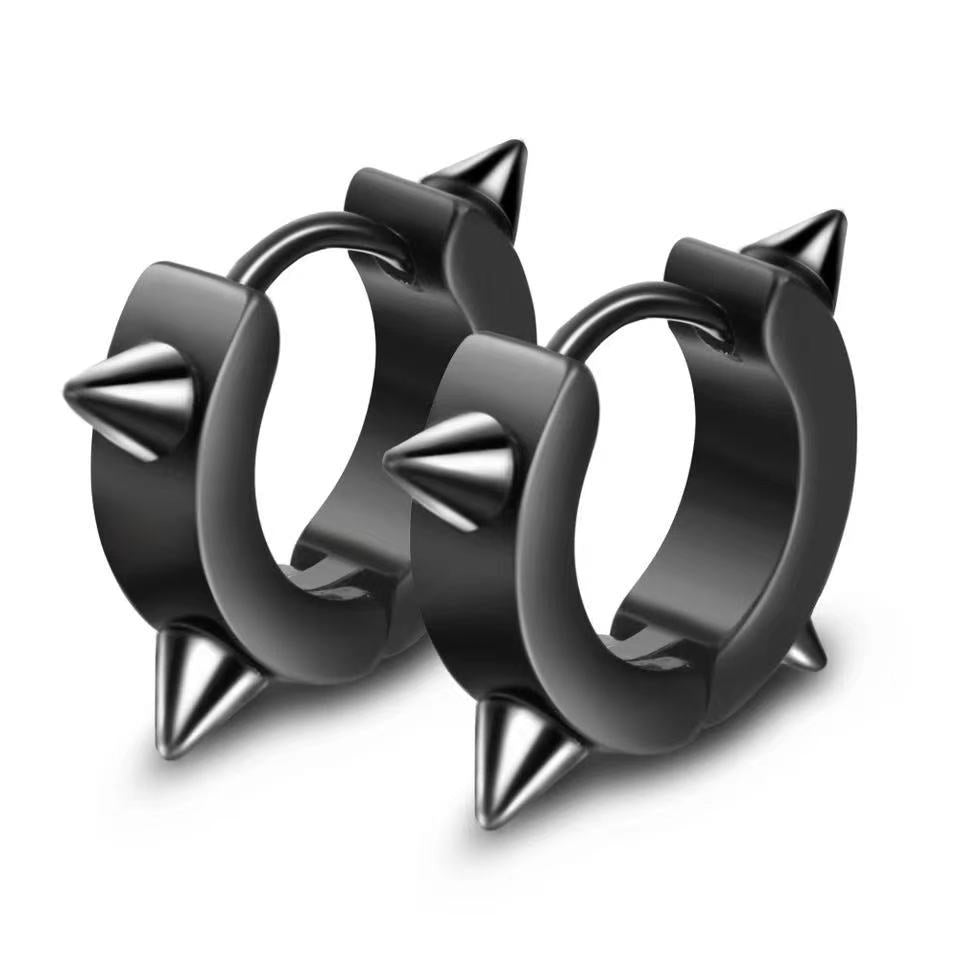 Black Special-shaped Earring