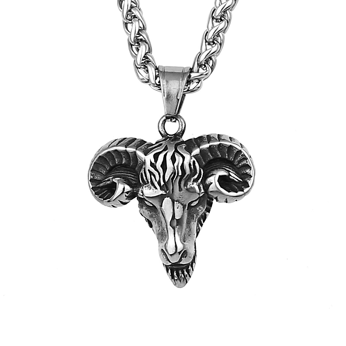 Goat Rune Street Pendant Necklace