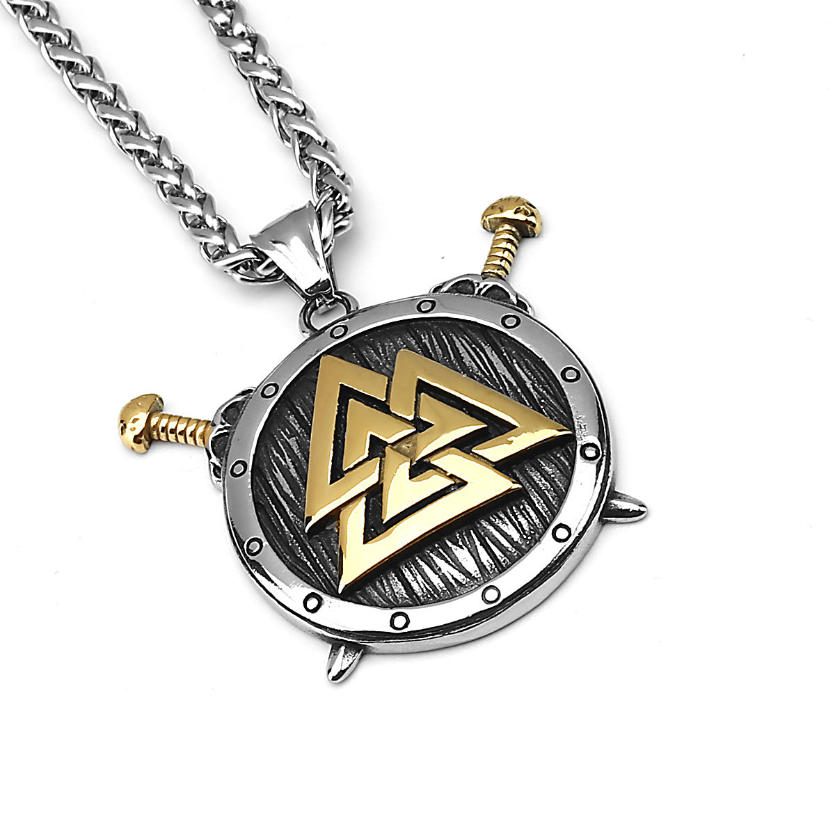 Protector Rune Triangle Alarm Necklace