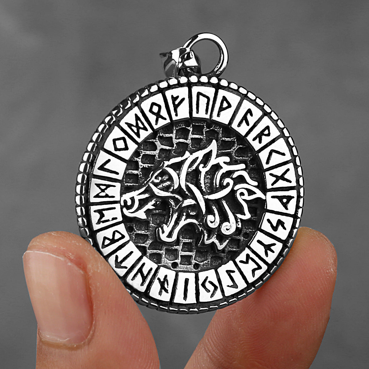 Odin Celtic wolf necklace