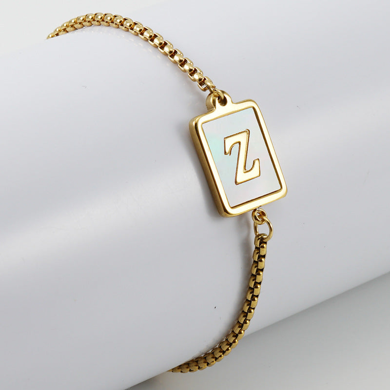 Letter Adjustable Bracelet