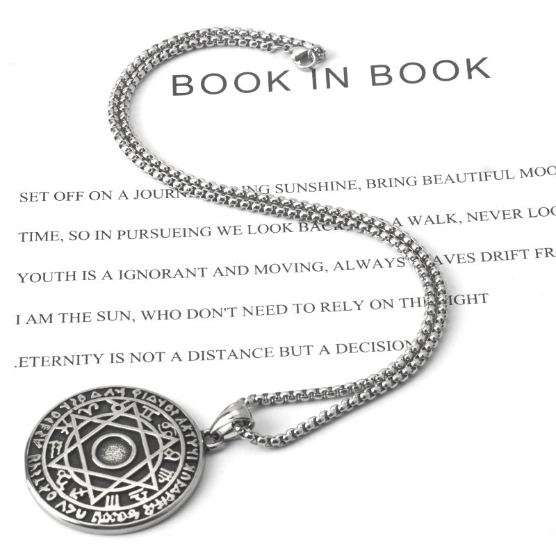 Solomon's Twelve Constellations Circle Necklace