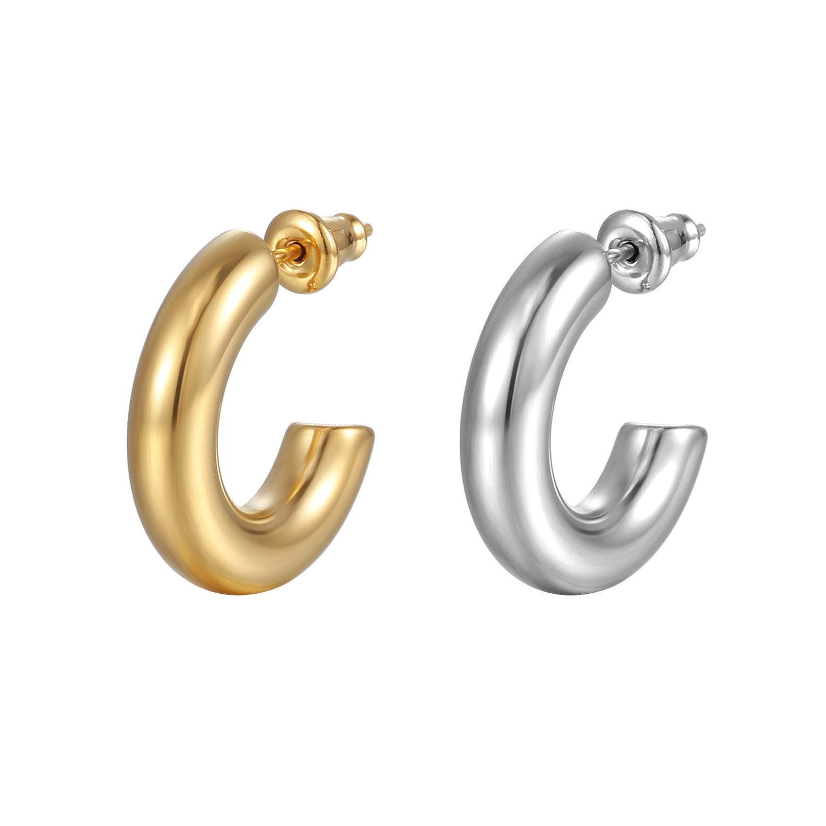 C-shaped Thickened and Thickened Earring