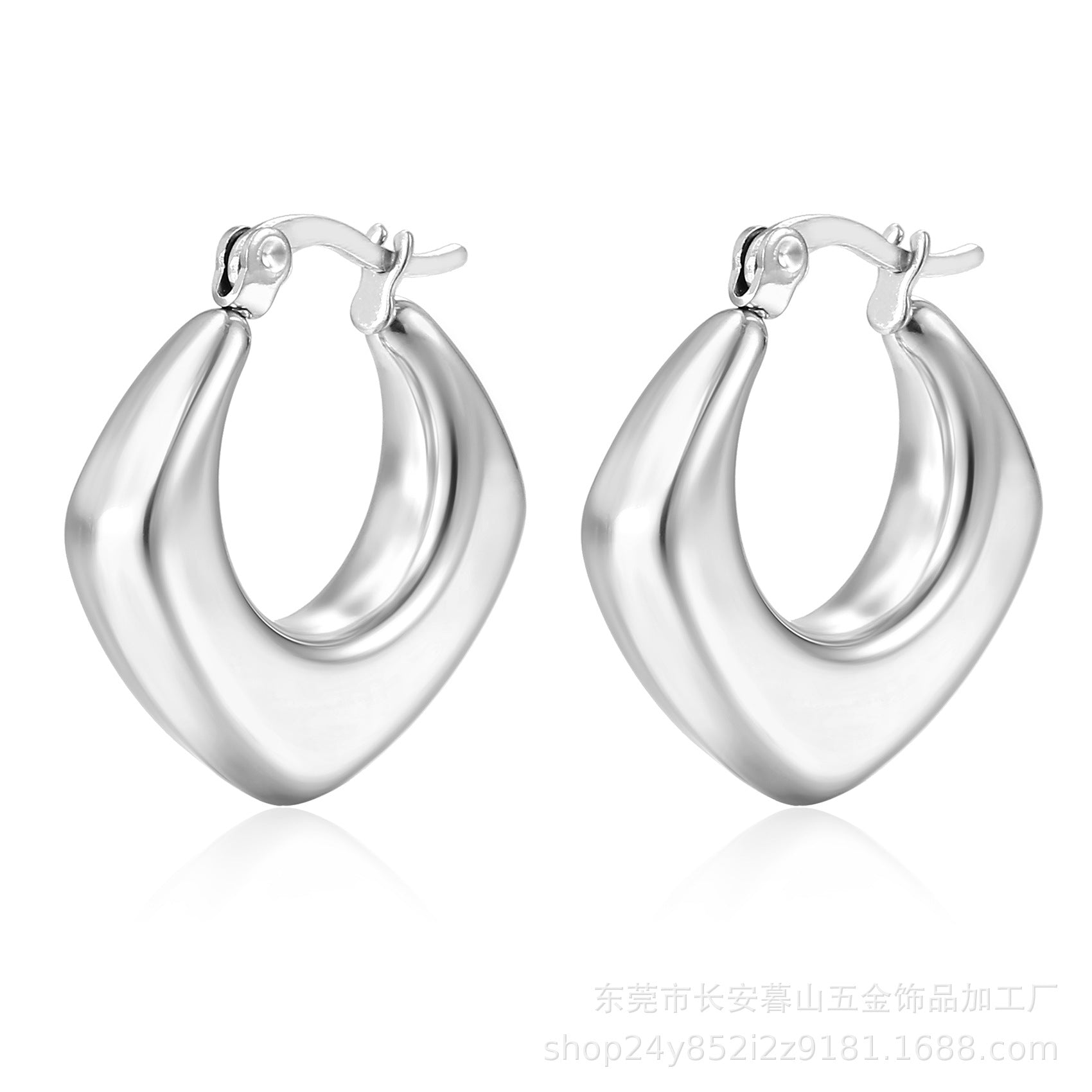 Stainless  Hollow Earring