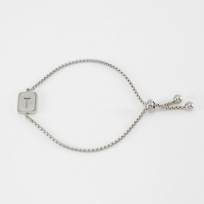 Hollow letter bracelet