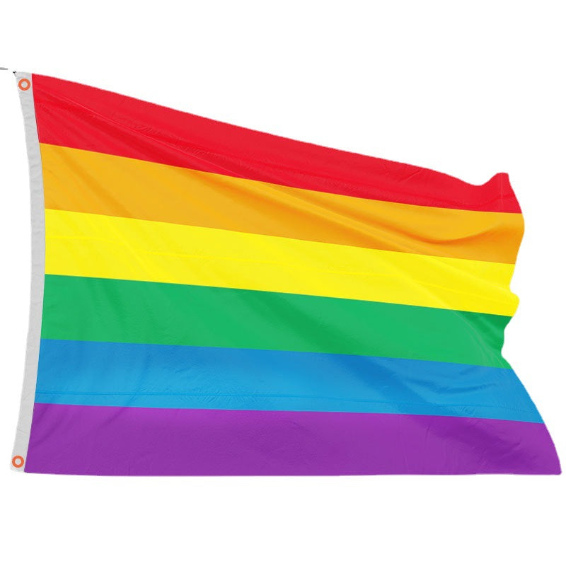 LGBP Rainbow Outdoor Flag Hanging