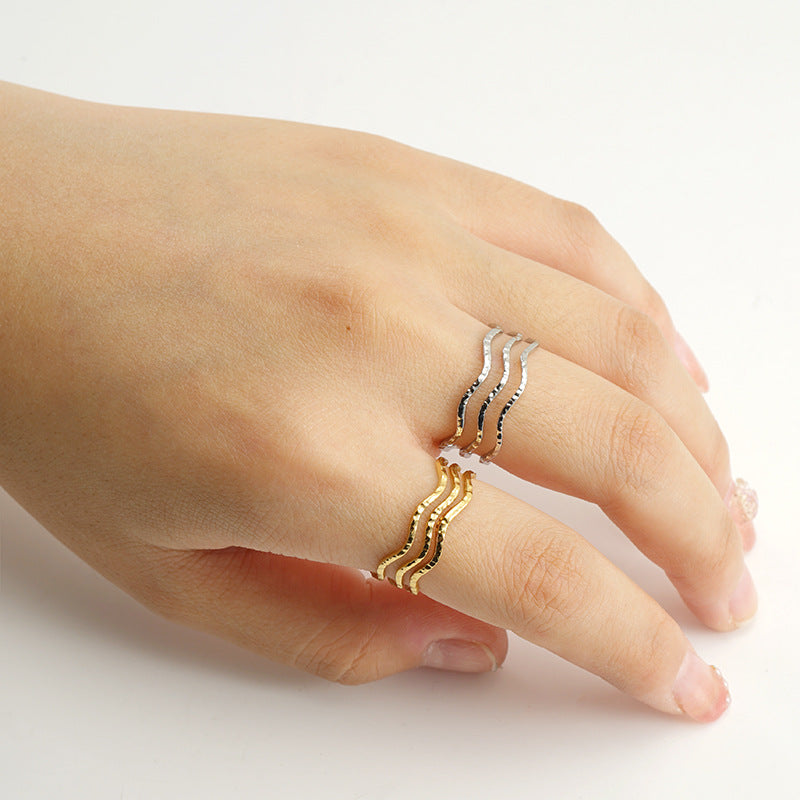 Minimalist Style Line Ring