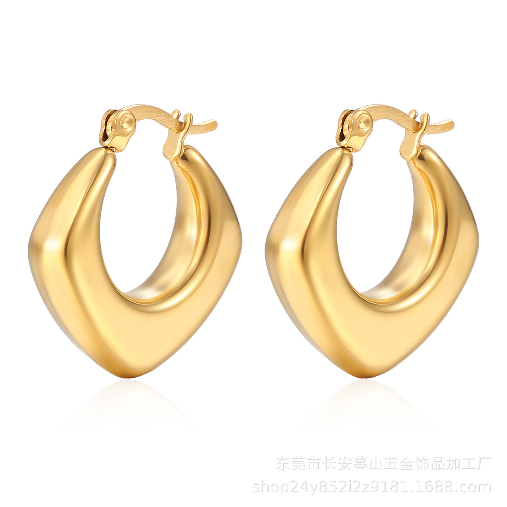 Stainless  Hollow Earring