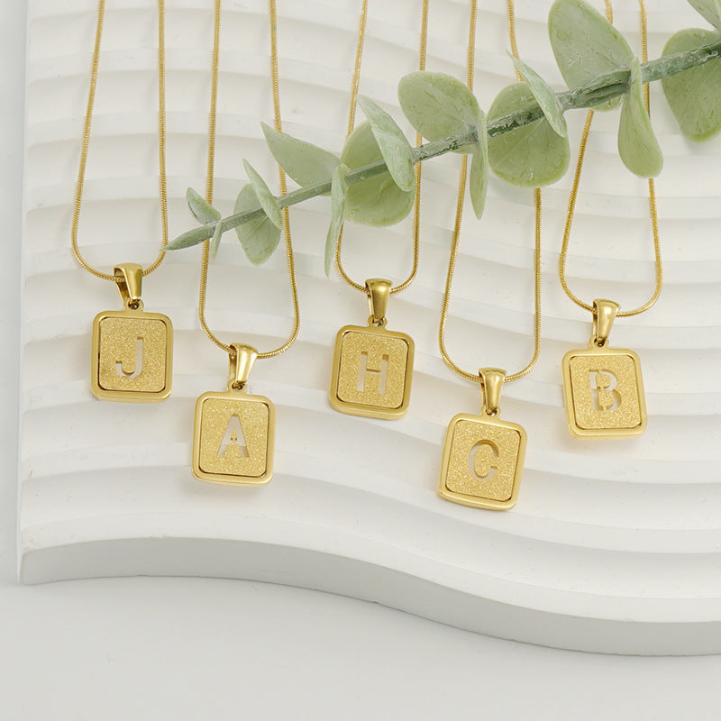 Sandpress  Letter Necklace