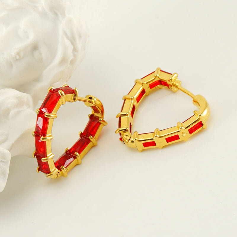 Zircon Love Earring