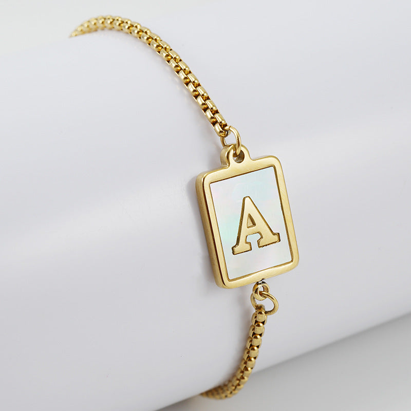 Letter Adjustable Bracelet