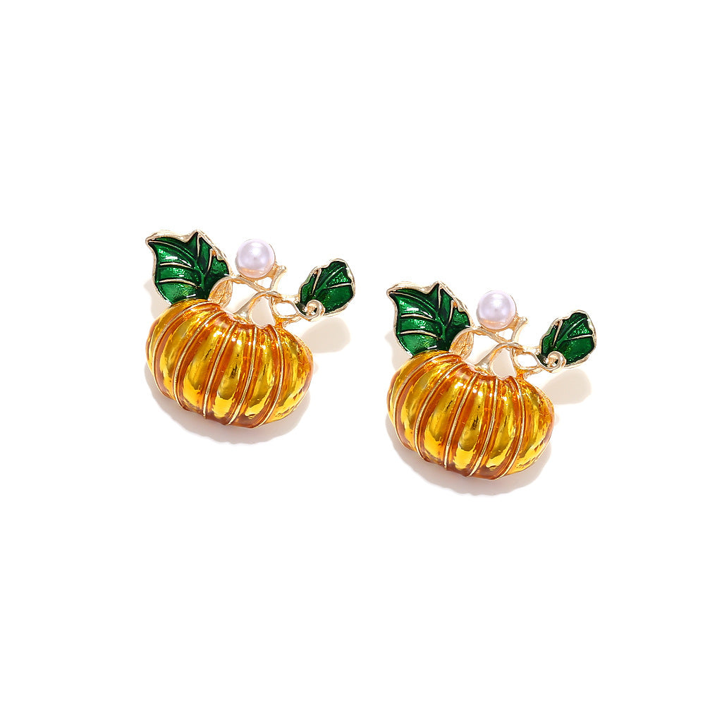 Halloween Pumpkin Earring