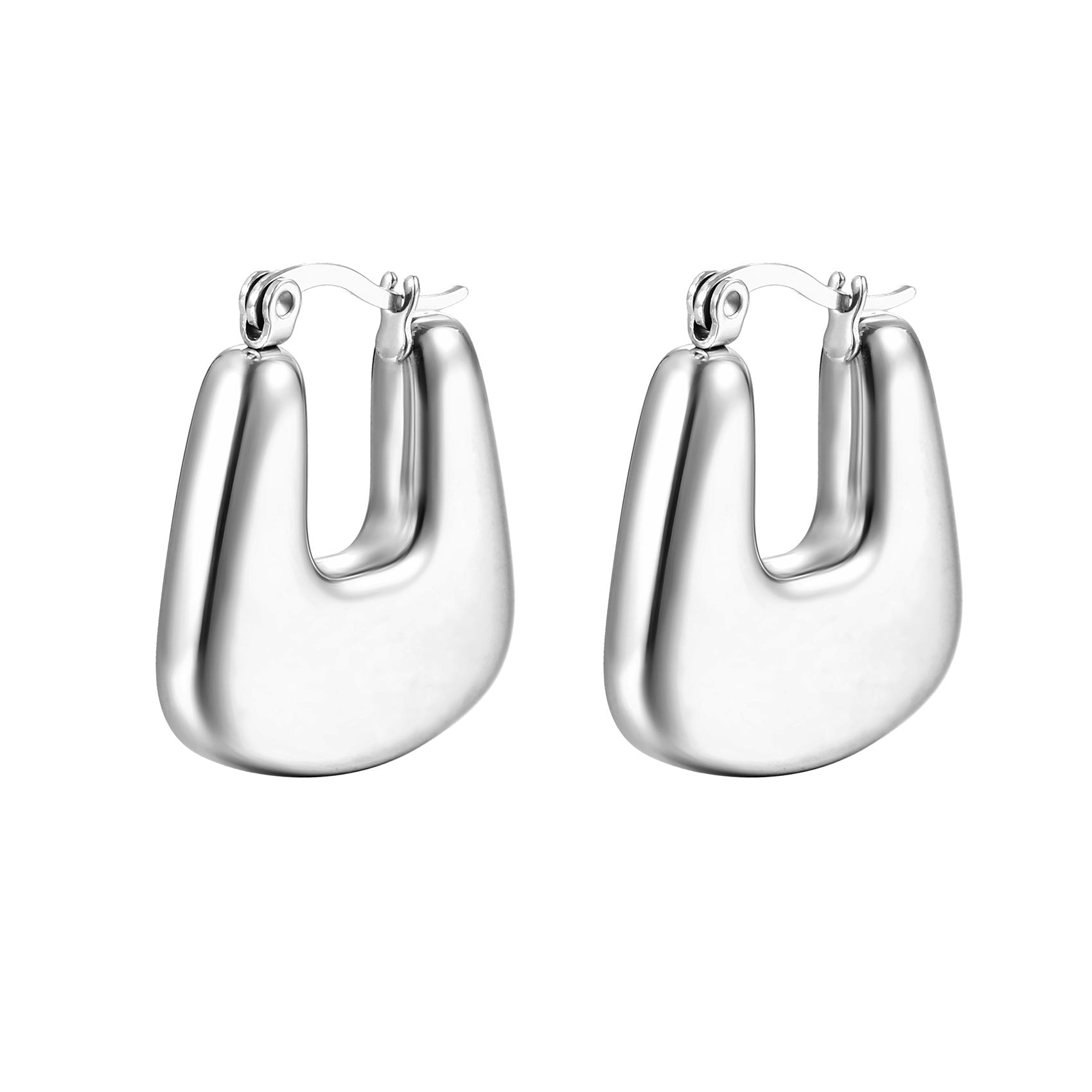 Hollow fashionable and minimalist earring