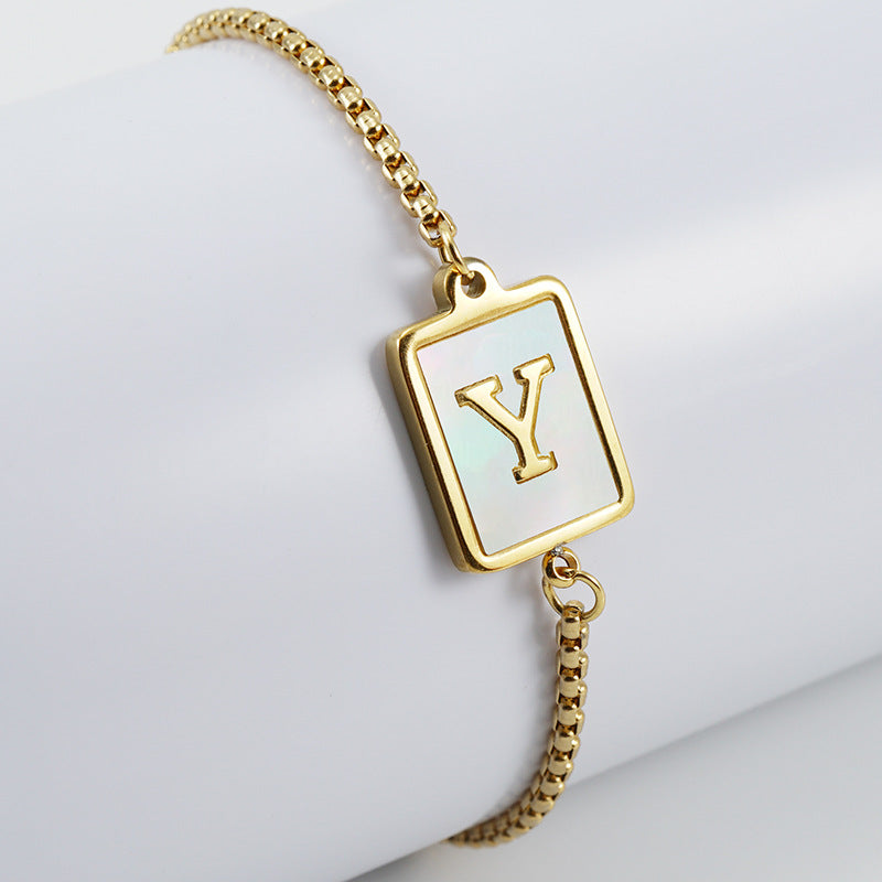 Letter Adjustable Bracelet