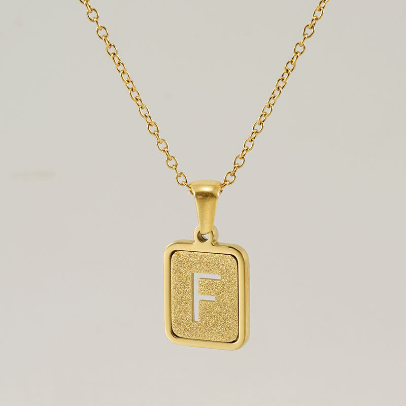 26 English Letter Pendant Necklace