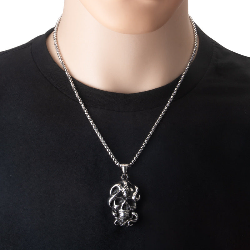 Skull of snake Necklace