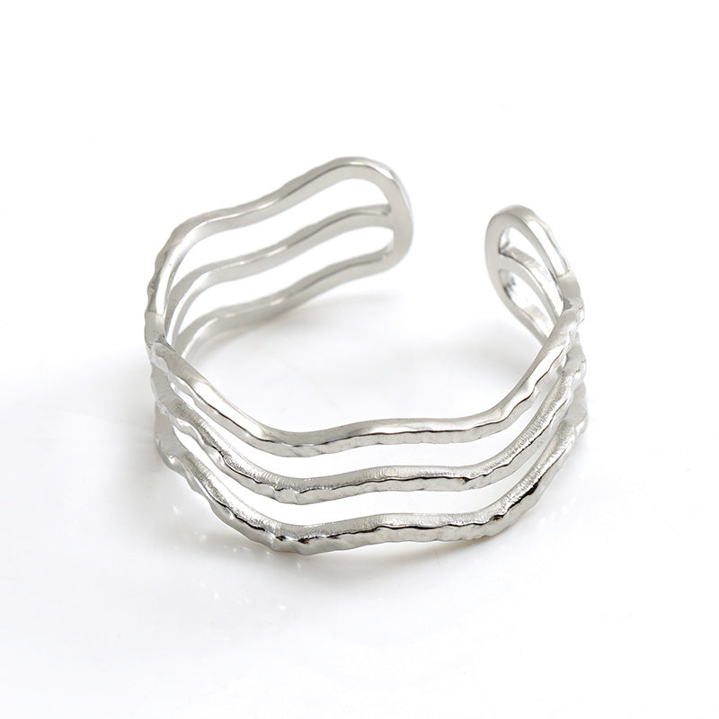 Minimalist Style Line Ring