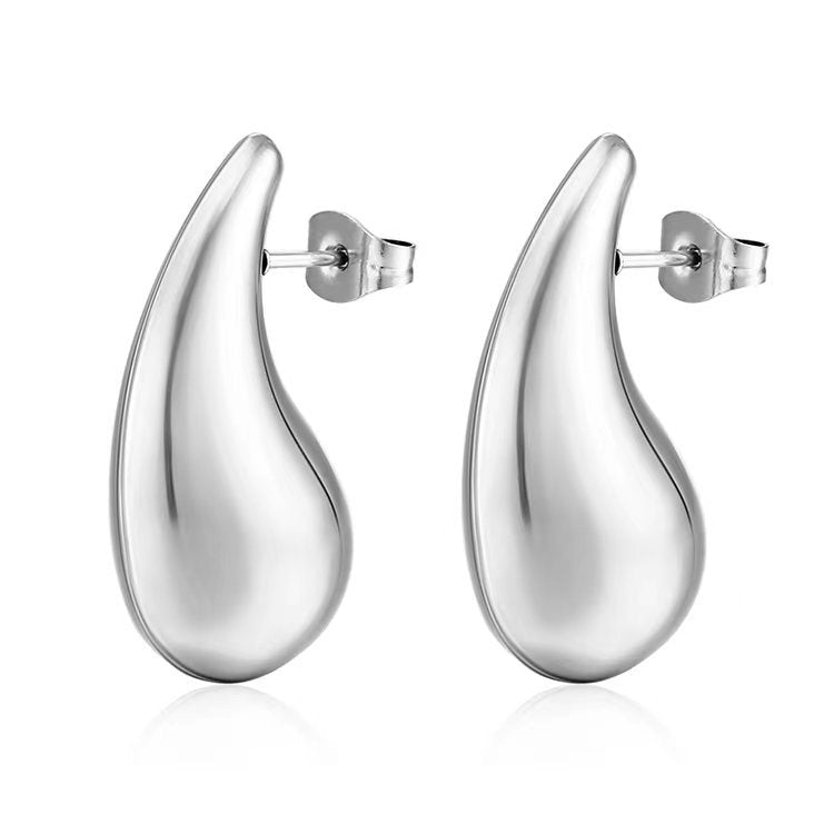 Water Drop Stainless Steel Earring