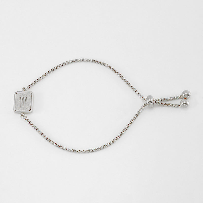 Hollow letter bracelet