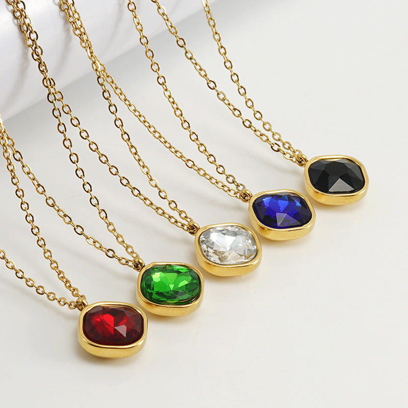 Irregular Zircon Necklace