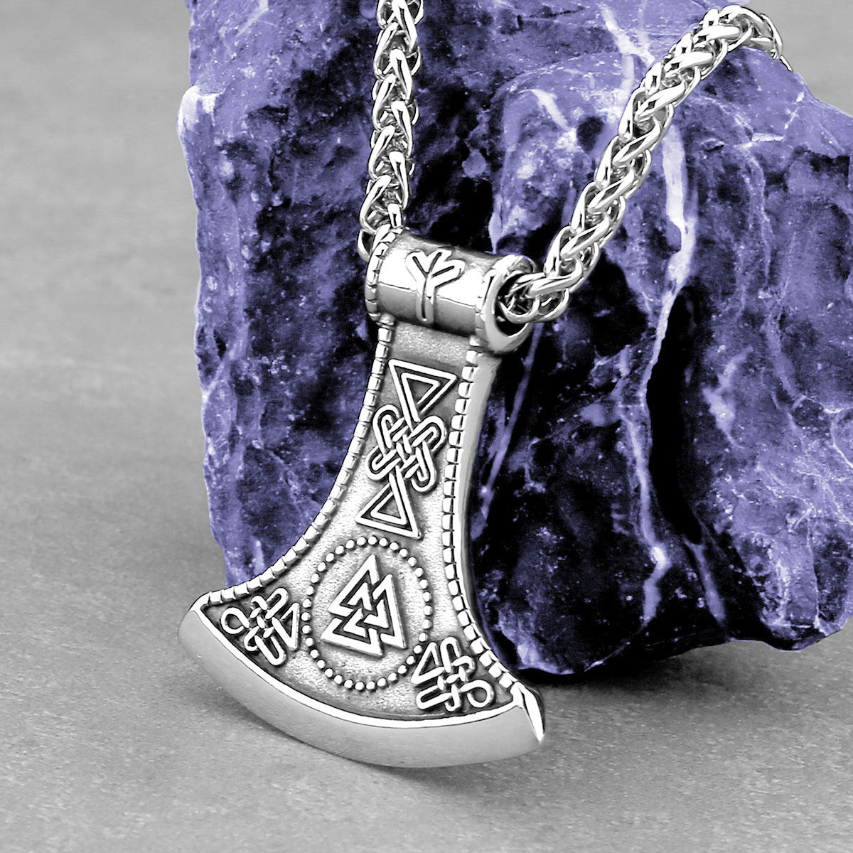 Celtic Knot Ax Necklace