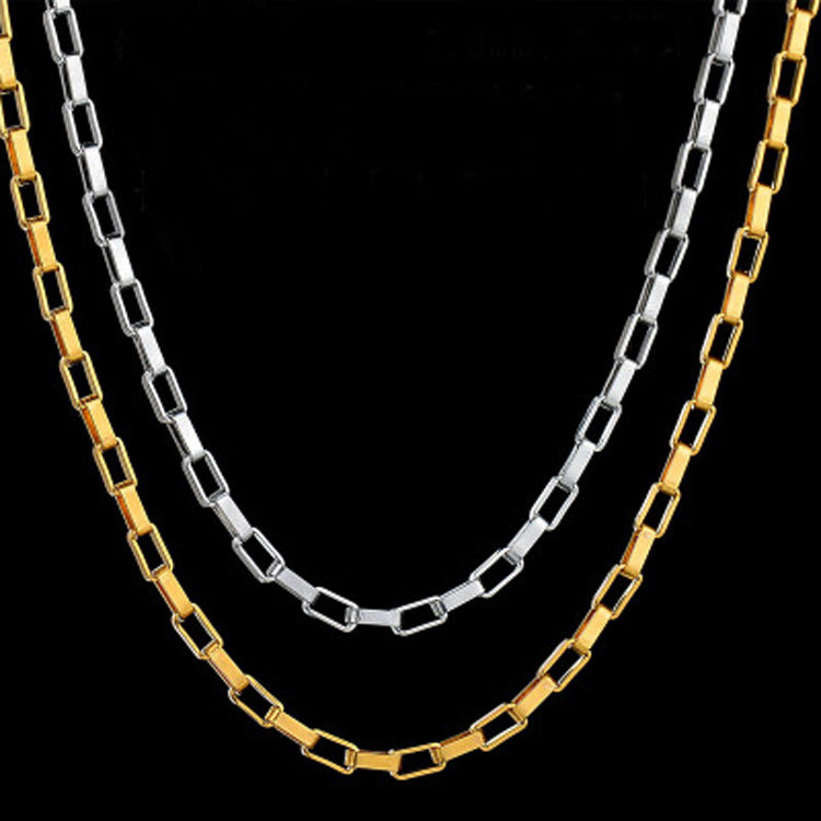 Box Stainless Steel Necklace