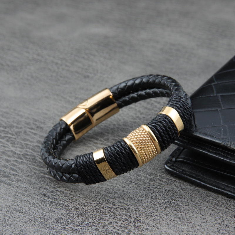 Men's  Leather Bracelet