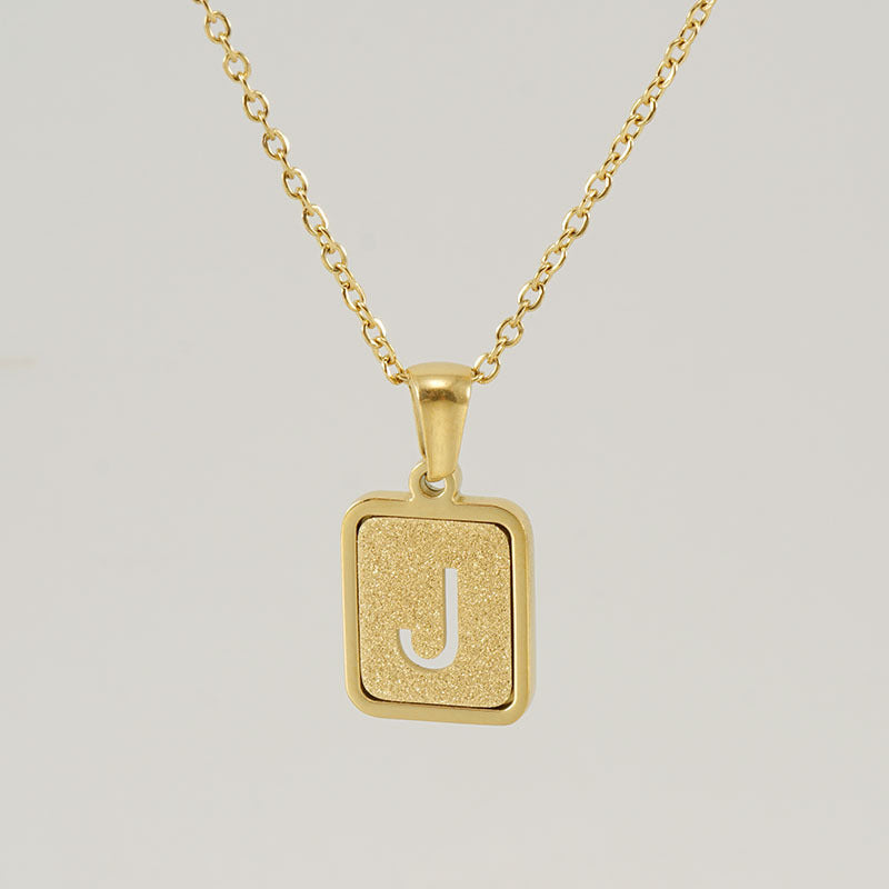 26 English Letter Pendant Necklace