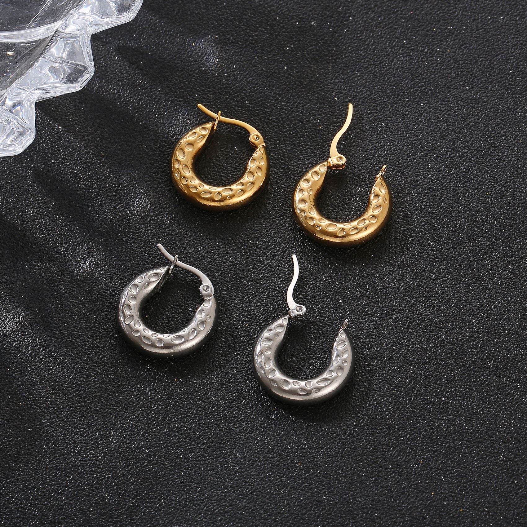 Stainless Coil Earrings