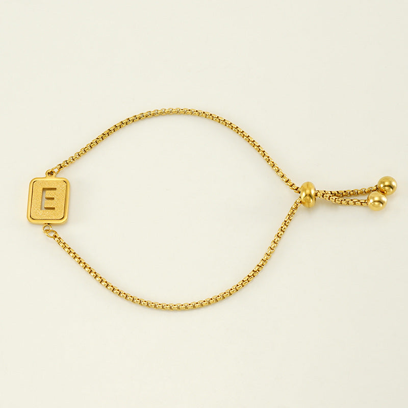 Hollow letter bracelet