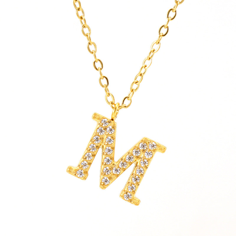 Titanium Letter  Necklace