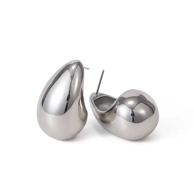 Stainless Steel Water Drop Earring