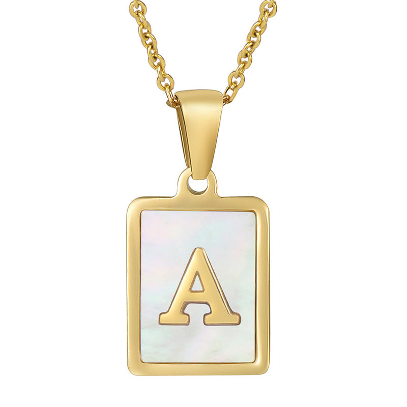 Shell Letter Necklace