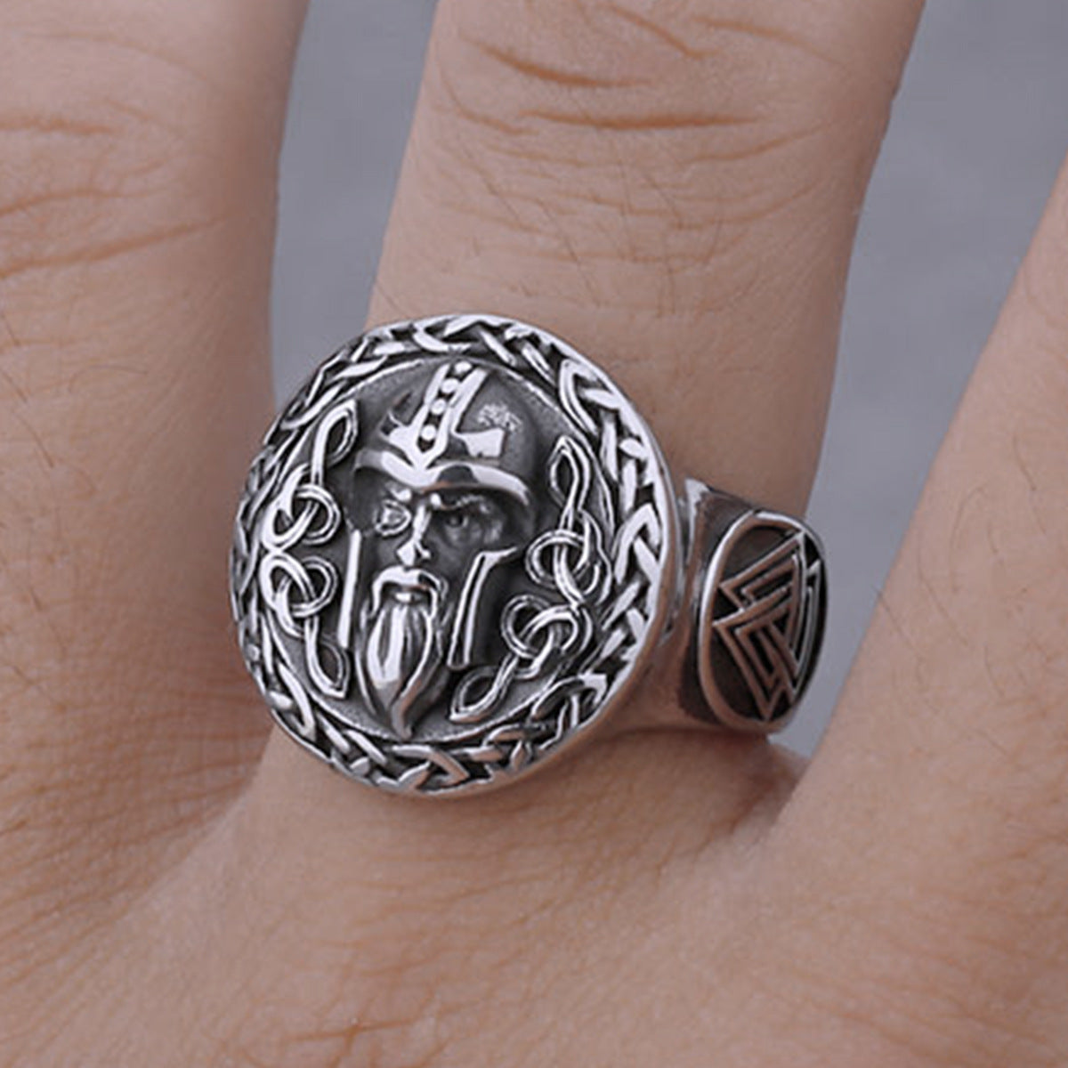 Odin Celtic titanium steel ring