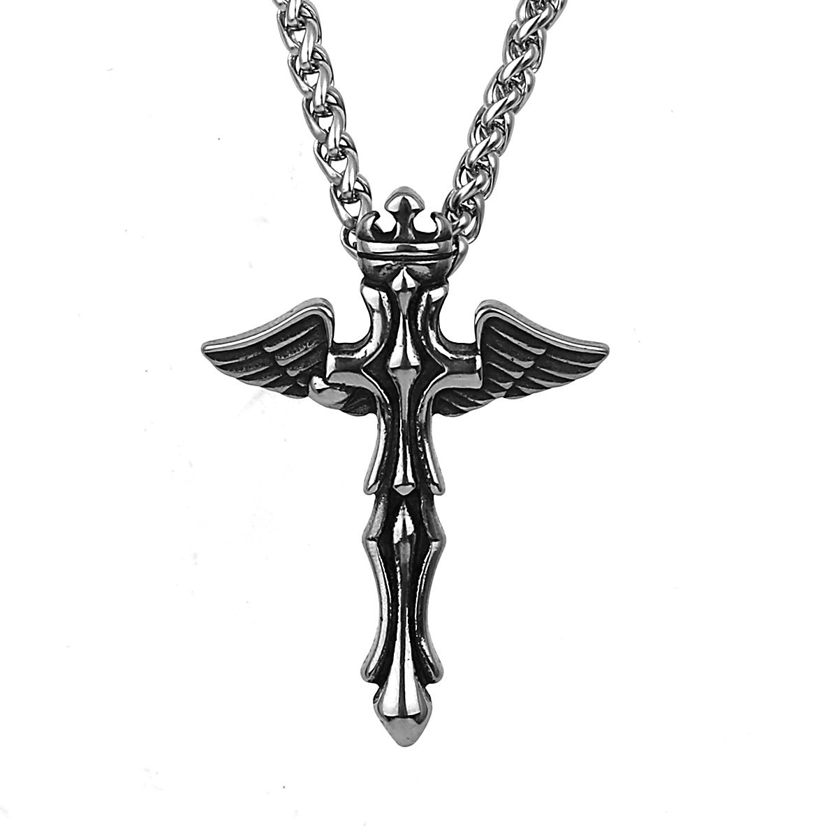 Cool Angel Wings Cross Necklace