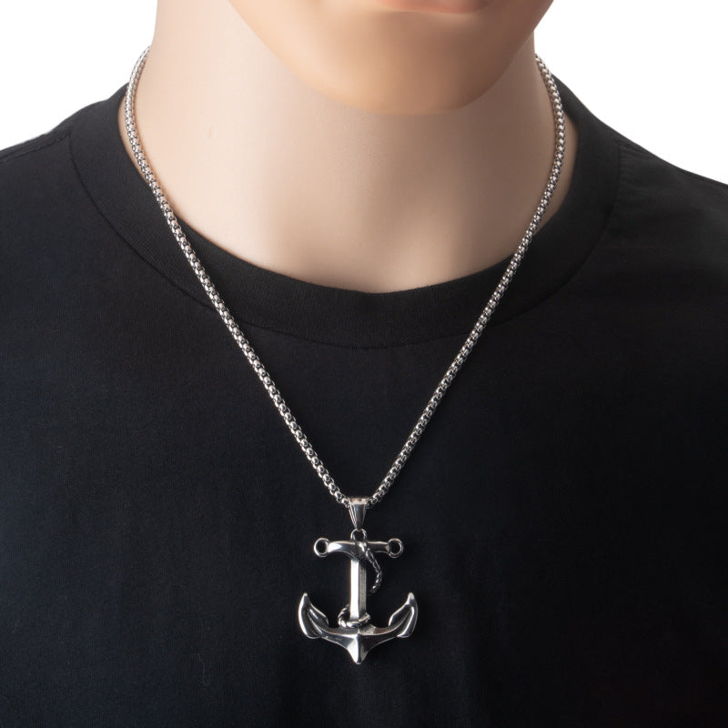 Vintage ship anchor Necklace