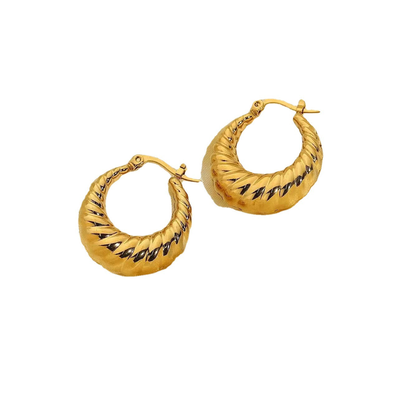 Round Crescent Earring