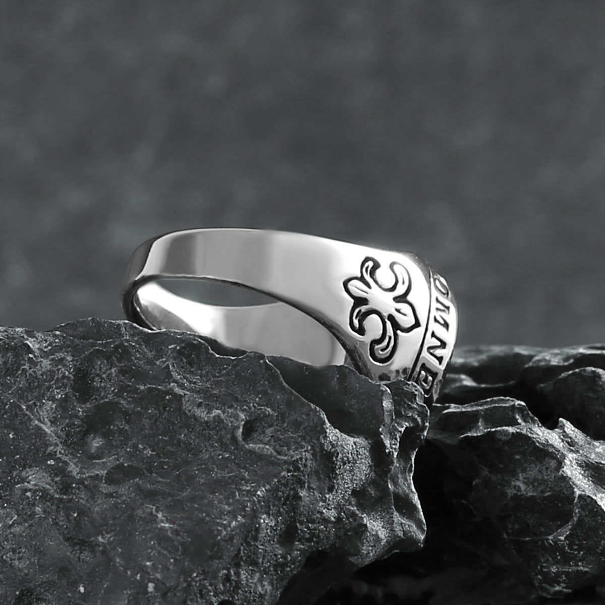 Goth Compass Ring