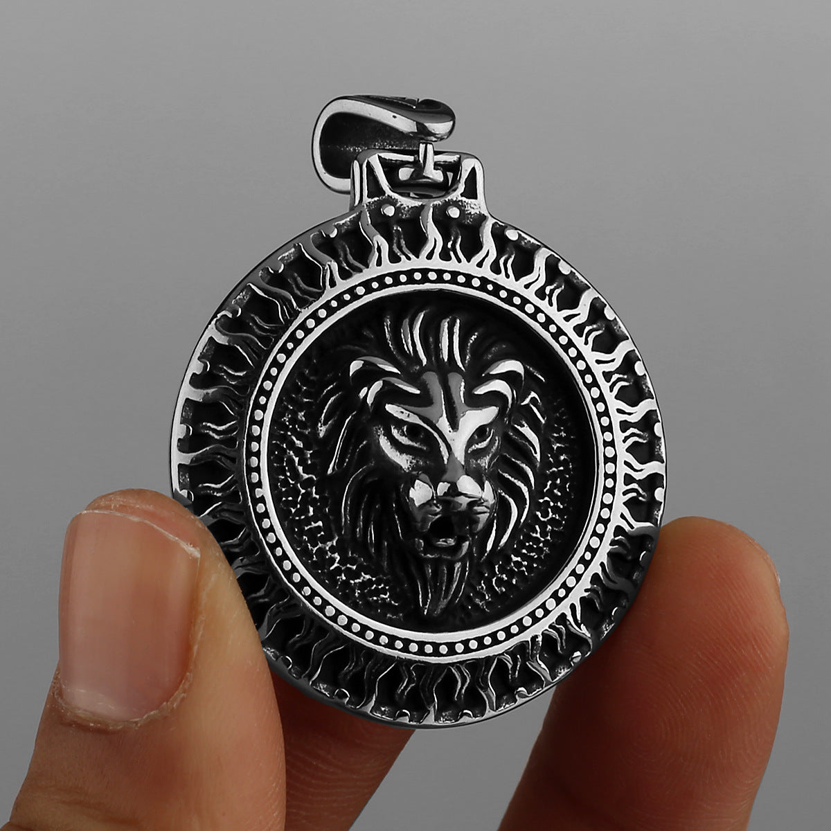 Goth Punk Lion Necklace