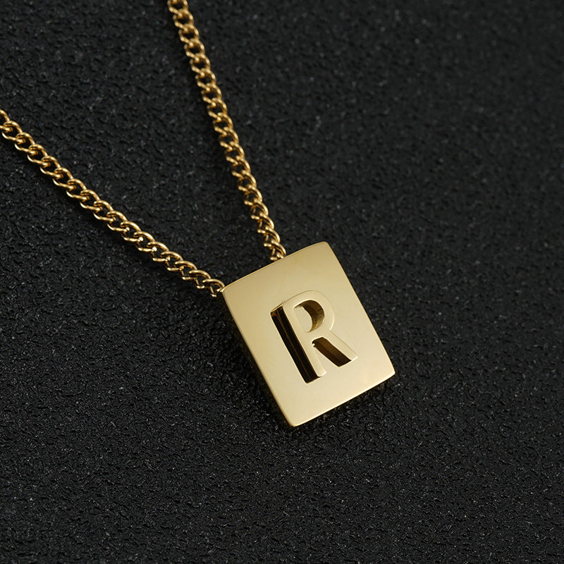 Block Letter Necklace