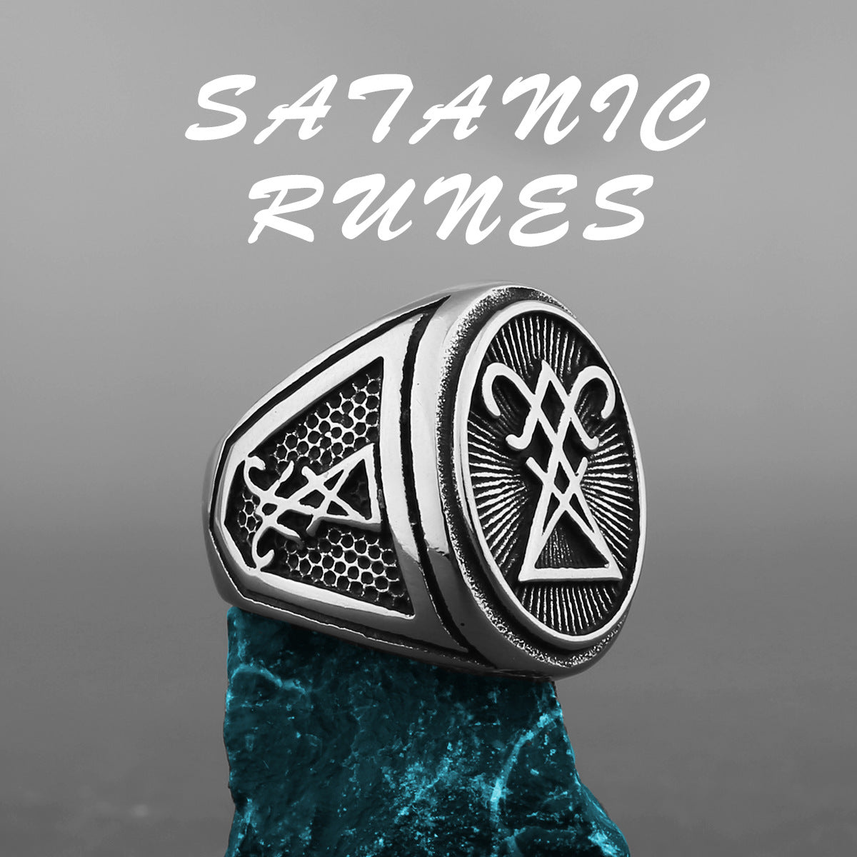 Goth Lucifer Satan Ring