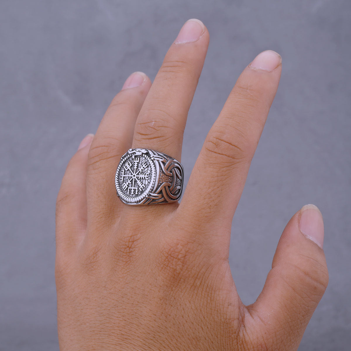 Goth Celtic Rune Ring