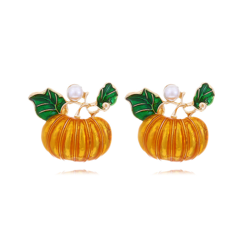 Halloween Pumpkin Earring