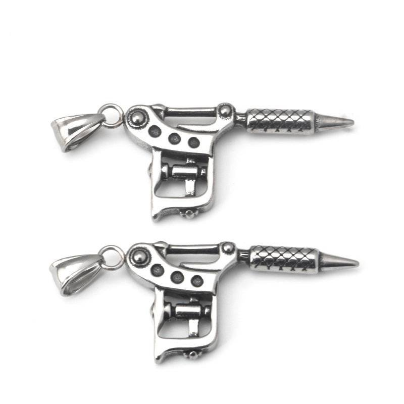 Tattoo Machine Pistol Necklace